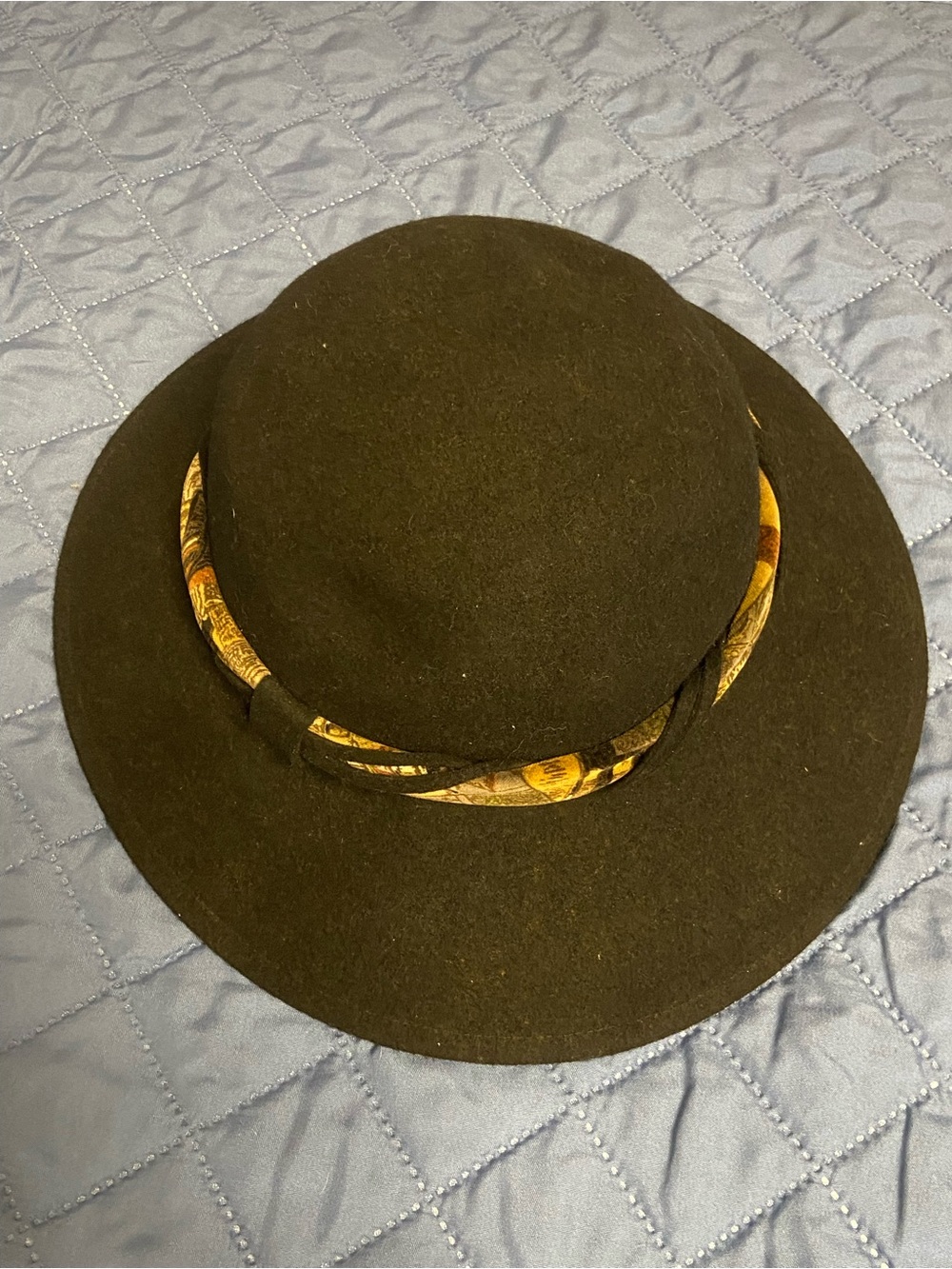 UCHIDA Black Wide Brim Wool/Felt Hat